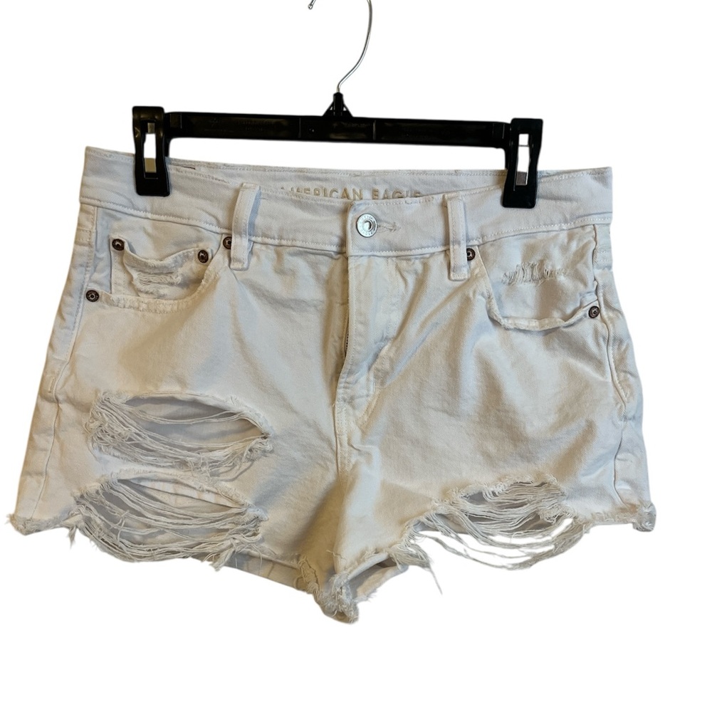 American Eagle White Jean Shorts